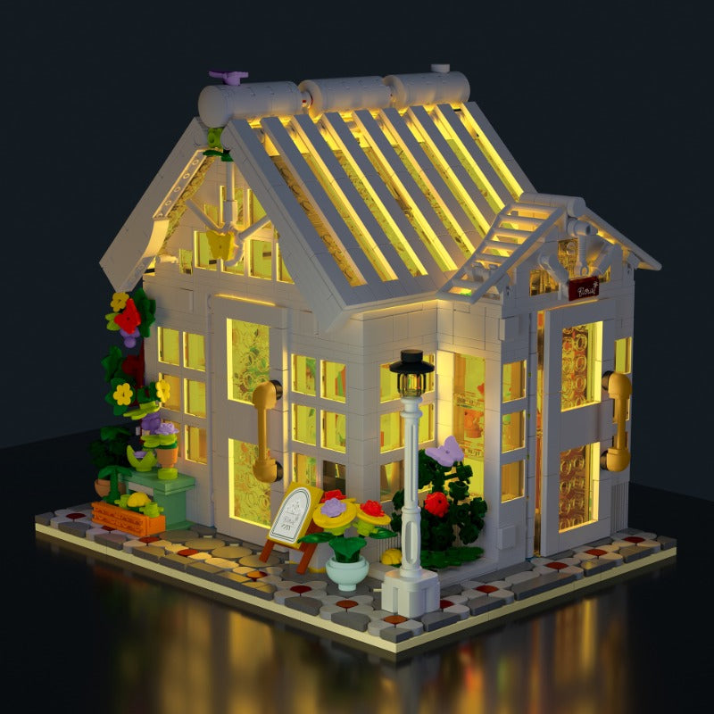 Additional view of the finished florist model
