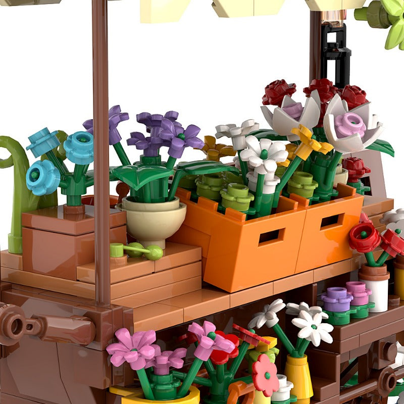 Parade floats MOC building block set, rear view