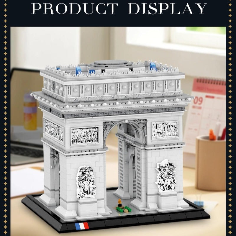 arc de triomphe building block set construction detail view