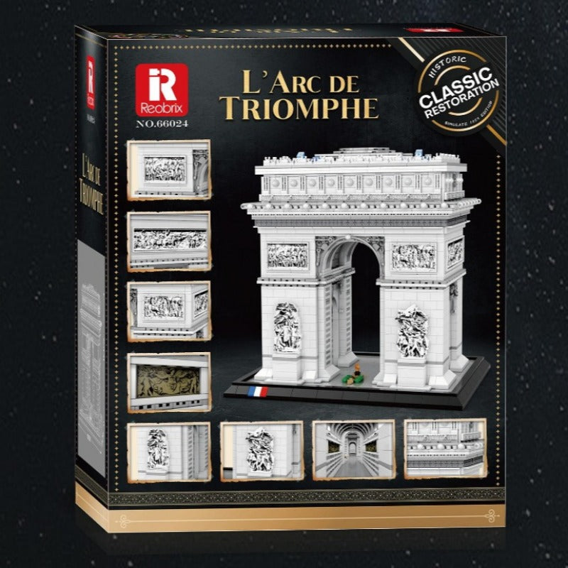 arc de triomphe building block set alternate angle view