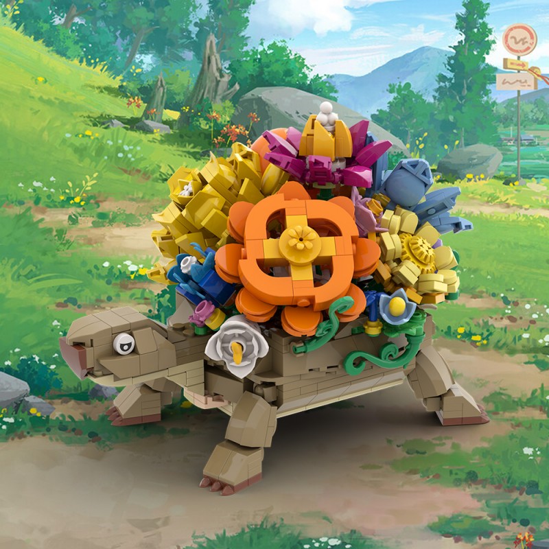 Top view of the flower pot section