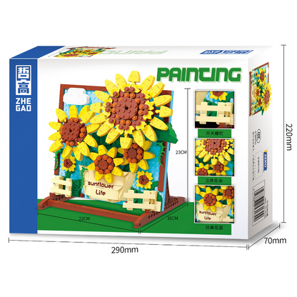 Sunflower display model from another angle