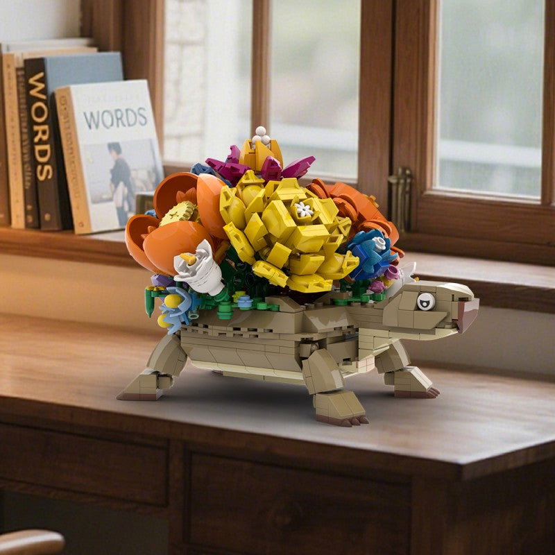 Alternate angle of the brick turtle build