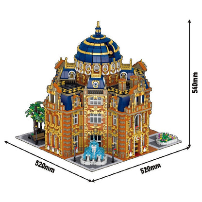 royal planetarium building block set display setting view