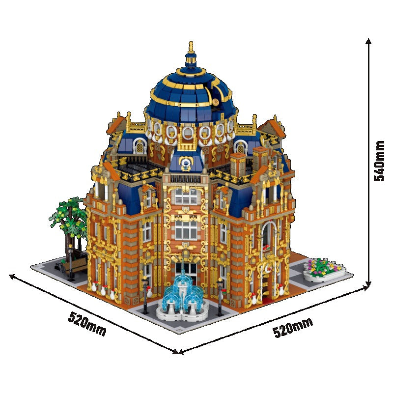 royal planetarium building block set finished set detail