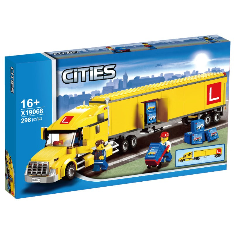 City Delivery Truck building block set detail view 9