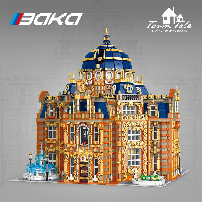 royal planetarium building block set interior detail