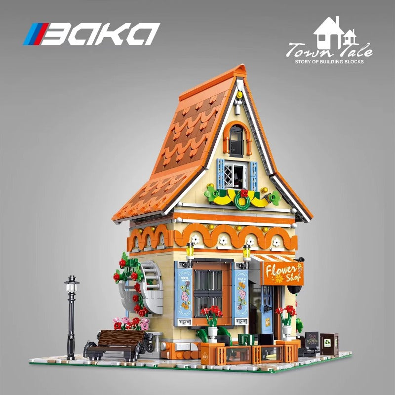 Flower workshop brick model from another angle