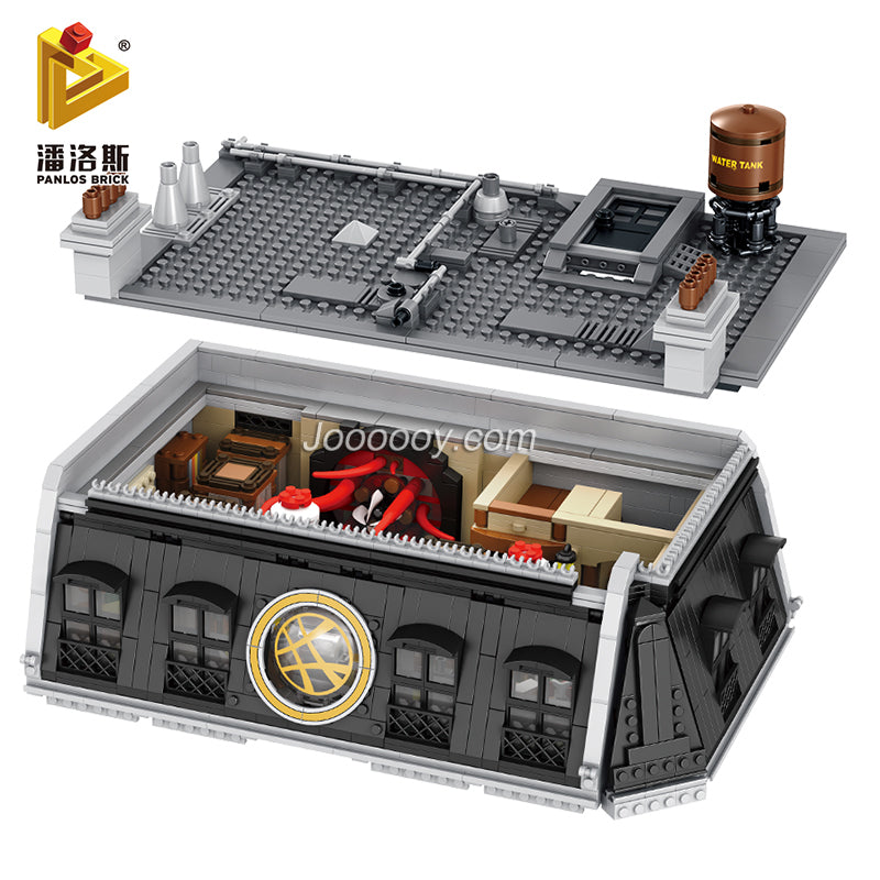 Detail view of the assembled Sanctum Sanctorum build
