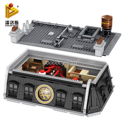 Detail view of the assembled Sanctum Sanctorum build