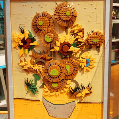 Van Gogh sunflowers building block set product view
