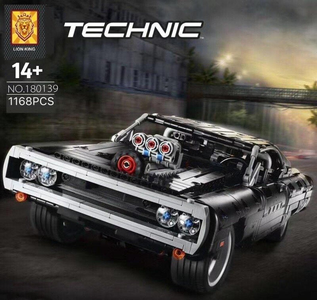 Only-car version of a muscle car building block model