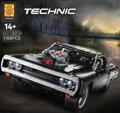 Only-car version of a muscle car building block model