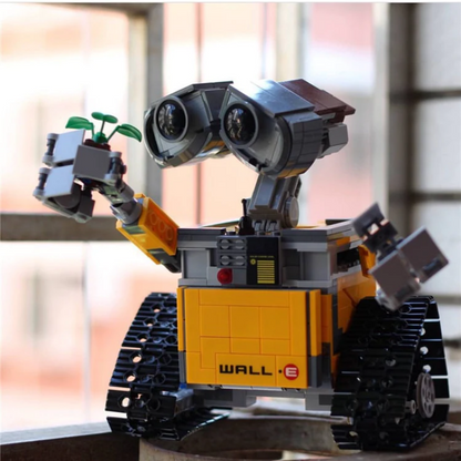 WALL-E robot building block model side angle view