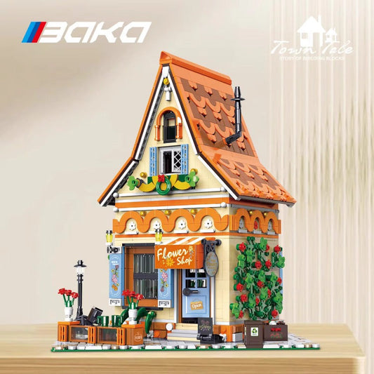 Magic Flower Workshop florist building block set assembled