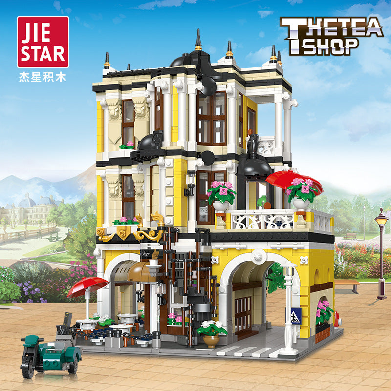 tea shop building block set finished set detail