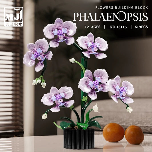 Phalaenopsis orchid building block set – finished model