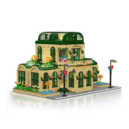 dome botanical gardens building block set completed build display