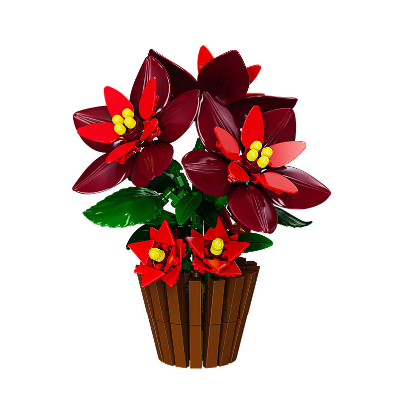 Plant building block set, completed model