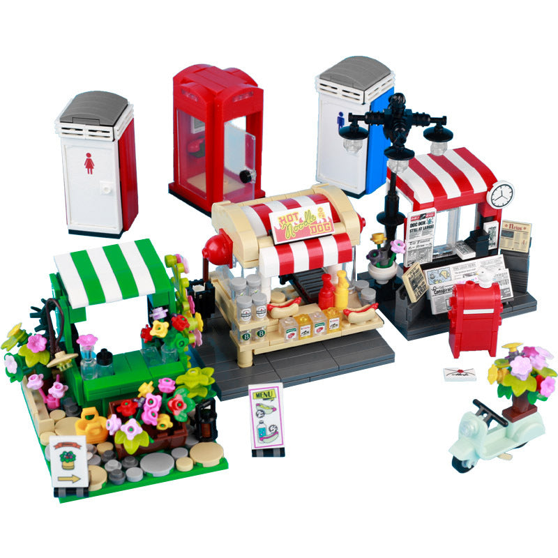 Street scene MOC building block sets overview
