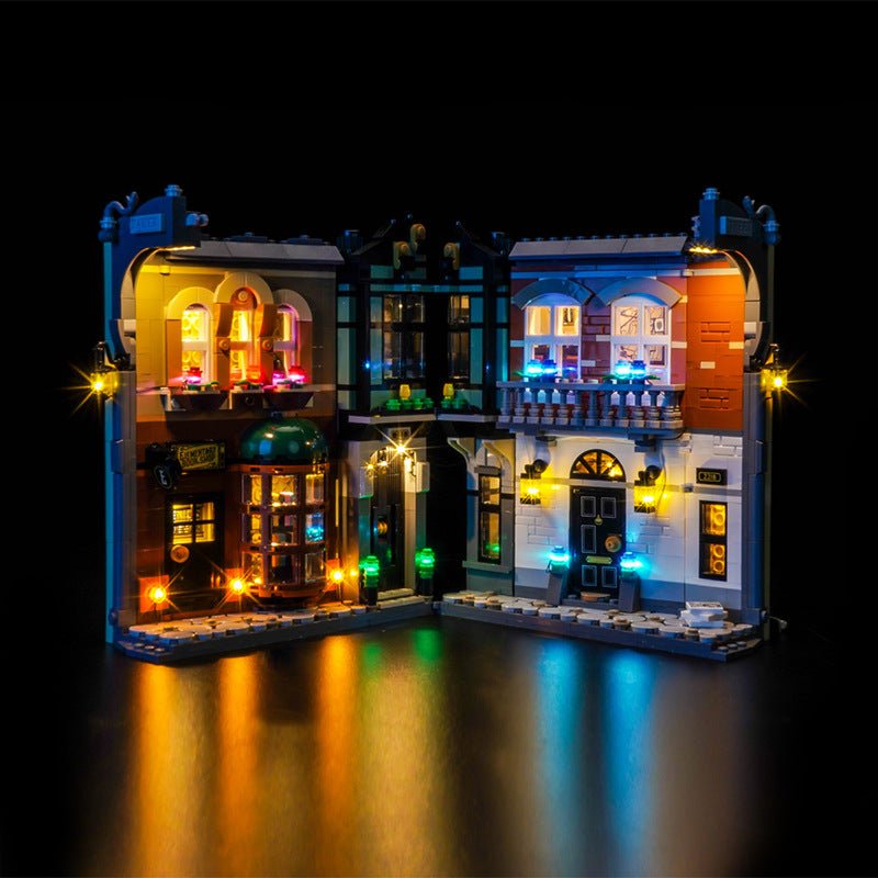 Sherlock Holmes Book Nook Building Set interior detail view