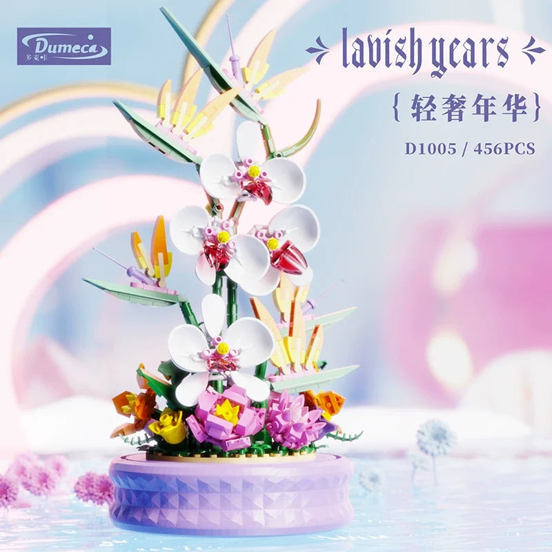 Luxury Years building block set, fully assembled