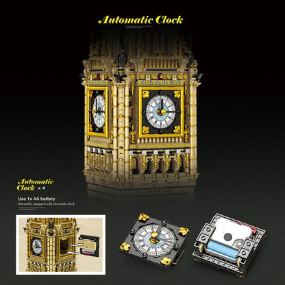 big ben clock tower building block set full model overview