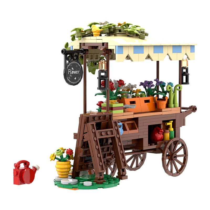 Parade floats MOC building block set, side angle