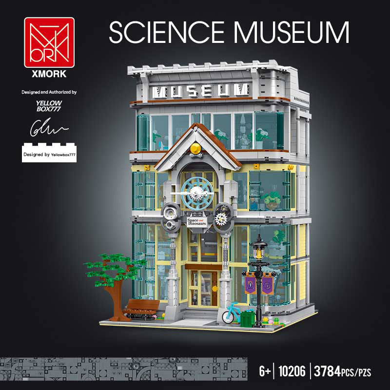 science museum building block set finished set detail