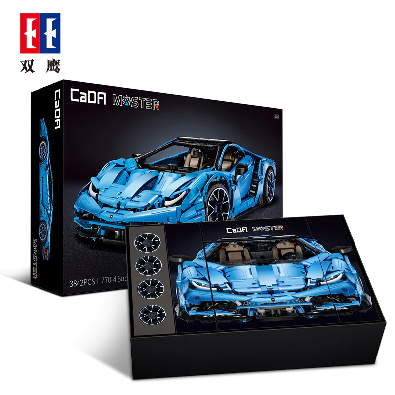 Racing car building set with original box option