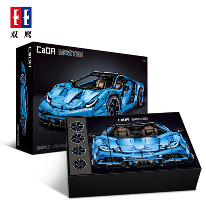 Racing car building set with original box option