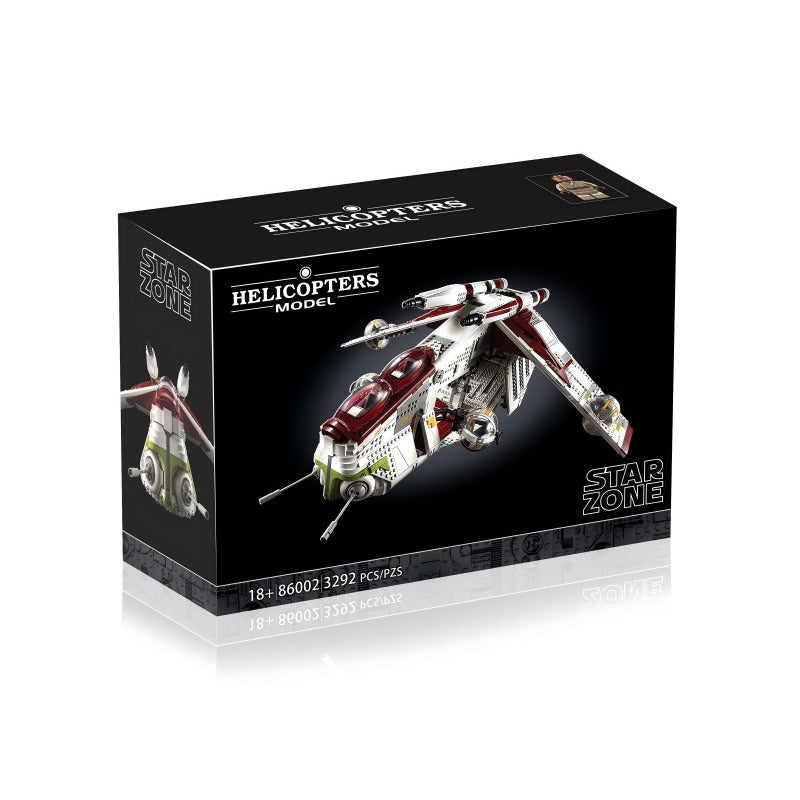 Packaged parts for the 3292-piece spacecraft set