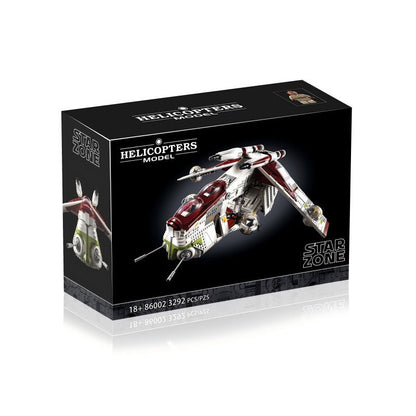 Packaged parts for the 3292-piece spacecraft set