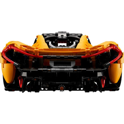 Detail view of the car's body panels in bricks