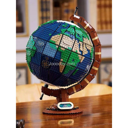 Angled view of the Globe Theatre display model