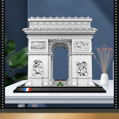 arc de triomphe building block set side profile