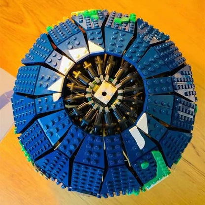 Interior view of the brick-built theatre model