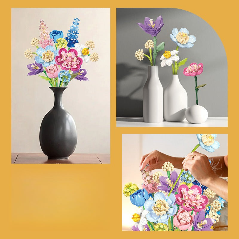 Fingertip Romance flower building block set product view